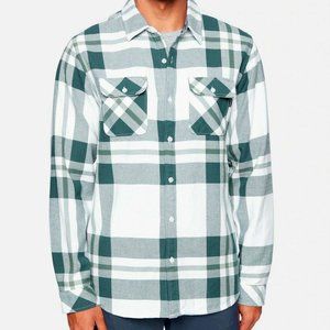 Hurley Santa Cruz Heavy Weight Flannel Shirt PURE PLATINUM - MVS0005200